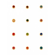 M213 серьги-иглы мини 12 пар