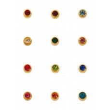 R213 серьги-иглы средние 12 пар