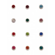 R213w серьги-иглы средние 12 пар