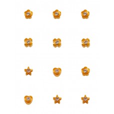 R513-4 серьги-иглы средние 12 пар