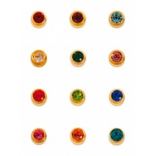 L213 серьги-иглы крупные 12 пар