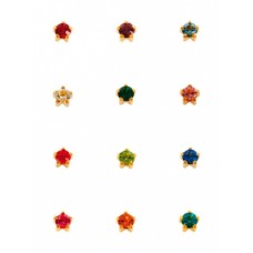 R113 серьги-иглы средние 12 пар