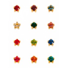 L113 серьги-иглы крупные 12 пар